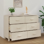 Credenza HAMAR Miele 113x40x80 cm in Legno Massello di Pino