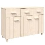 Credenza HAMAR Miele 113x40x80 cm in Legno Massello di Pino