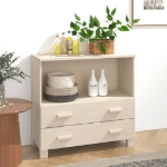 Credenza HAMAR Miele 85x35x80 cm in Legno Massello di Pino