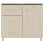 Credenza HAMAR Miele 90x40x80 cm in Legno Massello di Pino