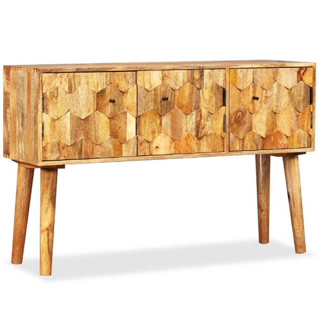 Credenza in Legno Massello di Mango 118x35x75 cm