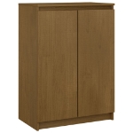 Credenza Marrone Miele 60x36x84 cm in Legno Massello di Pino