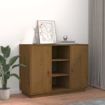 Credenza Miele 100x40x75 cm in Legno Massello di Pino