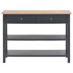 Credenza Nera 110x35x80 cm in MDF