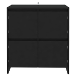 Credenza Nera 70x41x75 cm in Truciolato