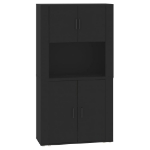 Credenza Nera in Legno Multistrato