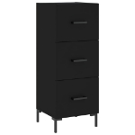 Credenza Nero 34,5x34x90 cm in Legno Multistrato