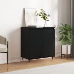 Credenza Nero 60x35x70 cm in Legno Multistrato