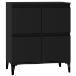 Credenza Nero 60x35x70 cm in Legno Multistrato