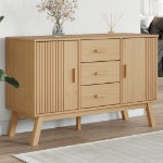 Credenza OLDEN Marrone 114x43x73,5 cm in Legno Massello di Pino