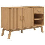 Credenza OLDEN Marrone 114x43x73,5 cm in Legno Massello di Pino