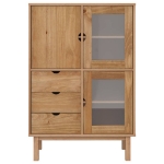 Credenza OTTA 85x43x125 cm in Legno Massello di Pino