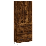 Credenza Rovere Fumo  69,5x34x180 cm in Legno Multistrato