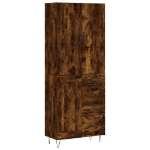 Credenza Rovere Fumo  69,5x34x180 cm in Legno Multistrato