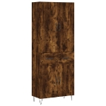 Credenza Rovere Fumo  69,5x34x180 cm in Legno Multistrato