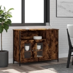 Credenza Rovere Fumo 100x35x75 cm in Legno Multistrato