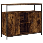 Credenza Rovere Fumo 100x35x80 cm in Legno Multistrato