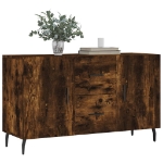 Credenza Rovere Fumo 100x36x60 cm in Legno Multistrato