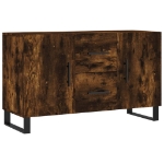 Credenza Rovere Fumo 100x36x60 cm in Legno Multistrato