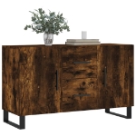 Credenza Rovere Fumo 100x36x60 cm in Legno Multistrato