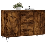 Credenza Rovere Fumo 104x35x70 cm in Legno Multistrato