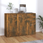 Credenza Rovere Fumo 105x30x75 cm in Legno Multistrato