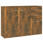 Credenza Rovere Fumo 105x30x75 cm in Legno Multistrato