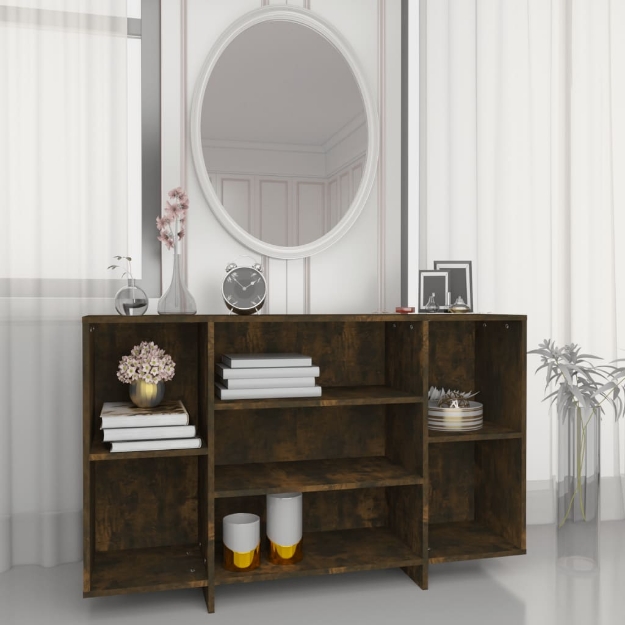 Credenza Rovere Fumo 120x30x75 cm in Truciolato