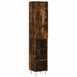 Credenza Rovere Fumo 34,5x34x180 cm in Legno Multistrato