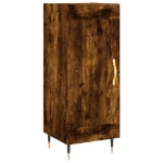 Credenza Rovere Fumo 34,5x34x90 cm in Legno Multistrato