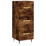 Credenza Rovere Fumo 34,5x34x90 cm in Legno Multistrato