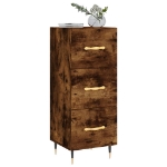 Credenza Rovere Fumo 34,5x34x90 cm in Legno Multistrato