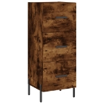 Credenza Rovere Fumo 34,5x34x90 cm in Legno Multistrato