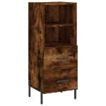 Credenza Rovere Fumo 34,5x34x90 cm in Legno Multistrato