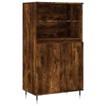 Credenza Rovere Fumo 60x36x110 cm in Legno Multistrato