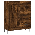 Credenza Rovere Fumo 69,5x34x90 cm in Legno Multistrato