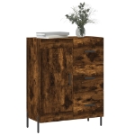 Credenza Rovere Fumo 69,5x34x90 cm in Legno Multistrato