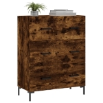 Credenza Rovere Fumo 69,5x34x90 cm in Legno Multistrato