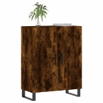 Credenza Rovere Fumo 69,5x34x90 cm in Legno Multistrato