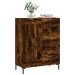 Credenza Rovere Fumo 69,5x34x90 cm in Legno Multistrato