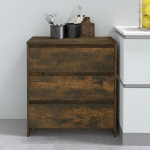 Credenza Rovere Fumo 70x41x75 cm in Truciolato