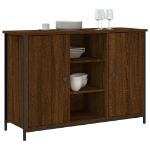 Credenza Rovere Marrone 100x35x70 cm in Legno Multistrato