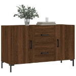 Credenza Rovere Marrone 100x36x60 cm in Legno Multistrato