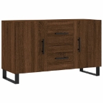 Credenza Rovere Marrone 100x36x60 cm in Legno Multistrato