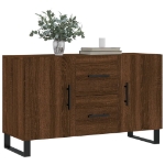 Credenza Rovere Marrone 100x36x60 cm in Legno Multistrato