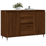 Credenza Rovere Marrone 104x35x70 cm in Legno Multistrato