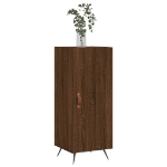 Credenza Rovere Marrone 34,5x34x90 cm in Legno Multistrato