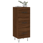 Credenza Rovere Marrone 34,5x34x90 cm in Legno Multistrato