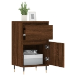 Credenza Rovere Marrone 40x35x70 cm in Legno Multistrato