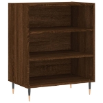 Credenza Rovere Marrone 57x35x70 cm in Legno Multistrato